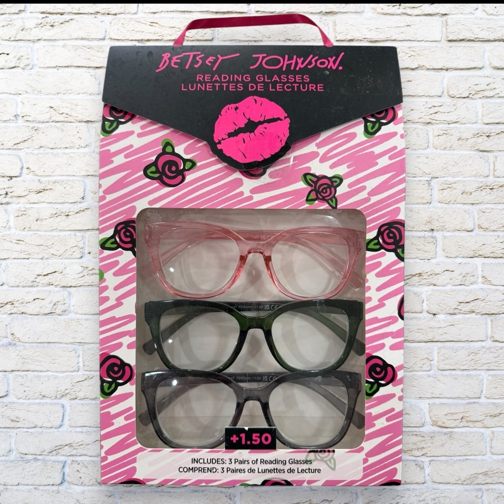 NEW Betsey Johnson Reading Glasses +1.5